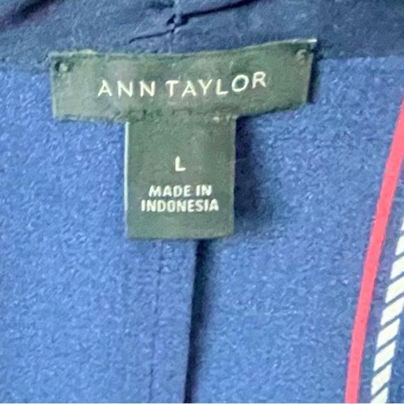 ANN TAYLOR ⭐️Sleeveless V neck, button top, Size L - with long ties at front. - Picture 6 of 7